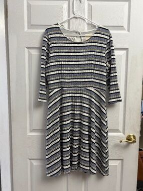 ModCloth Vintage Inspired Women's Stripe Fit & Flare Dress